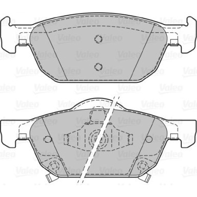 Valeo | Bremsbelagsatz, Scheibenbremse | 601149