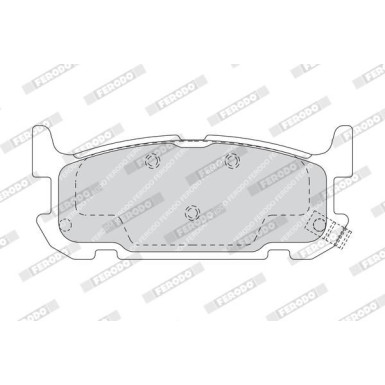 Ferodo | Bremsbelagsatz, Scheibenbremse | FDB1755 Ferodo | Bremsbelagsatz, Scheibenbremse | FDB1755