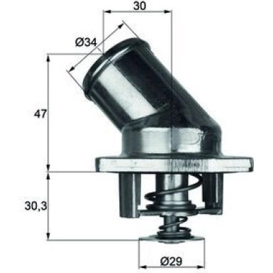 Mahle | Thermostat, Kühlmittel | TI 3 92