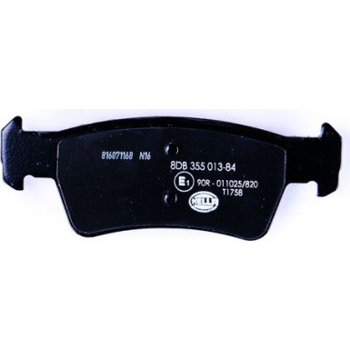Hella | Bremsbelagsatz, Scheibenbremse | 8DB 355 013-841