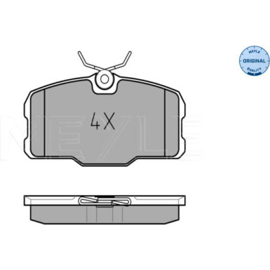 Meyle Bremsbelagsatz, Scheibenbremse MEYLE-ORIGINAL: True to OE 025 207 5118