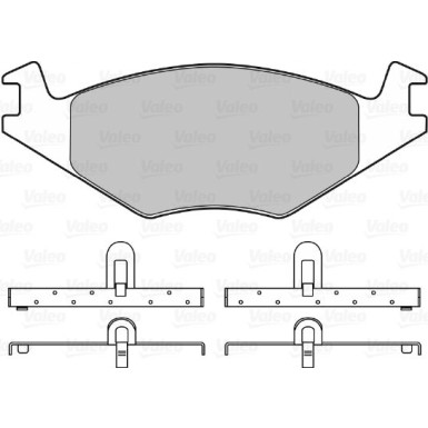 598127 Bremsbelagsatz, Scheibenbremse
