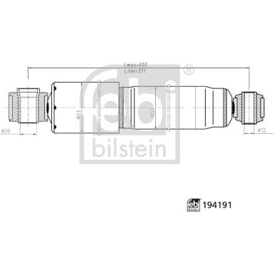 febi bilstein | Stoßdämpfer | 194191 febi bilstein | Stoßdämpfer | 194191