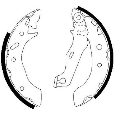 0 986 487 553 Bremsbackensatz