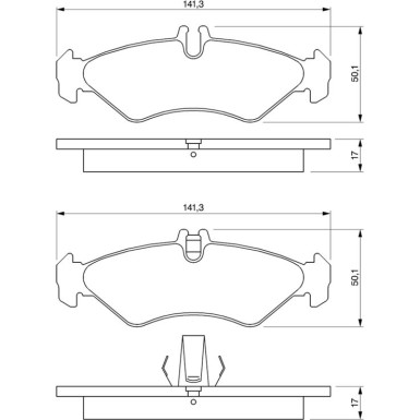 0 986 424 463 Bremsbelagsatz, Scheibenbremse