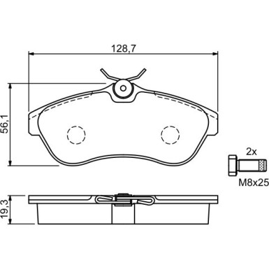 0 986 424 635 Bremsbelagsatz, Scheibenbremse