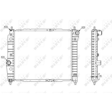 53637 Kühler, Motorkühlung EASY FIT