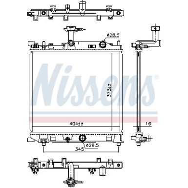 Nissens | Kühler, Motorkühlung | 641777