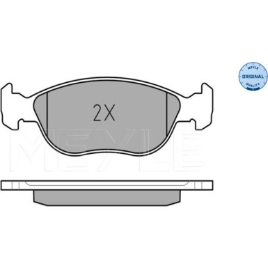 Meyle Bremsbelagsatz, Scheibenbremse MEYLE-ORIGINAL: True to OE 025 219 2818 Meyle Bremsbelagsatz, Scheibenbremse MEYLE-ORIGINAL: True to OE 025 219 2818