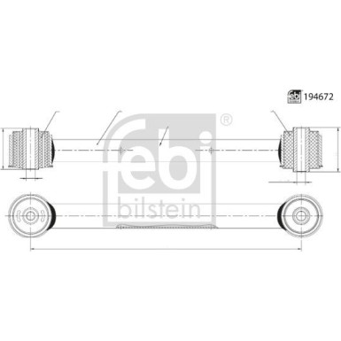 febi bilstein | Lenker, Radaufhängung | 194672