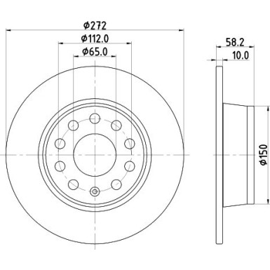 Hella | Bremsscheibe | 8DD 355 131-811