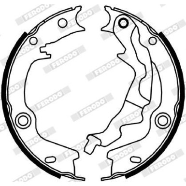 Ferodo | Bremsbackensatz, Feststellbremse | FSB4046