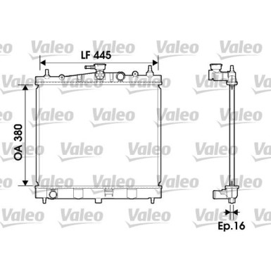 Valeo | Kühler, Motorkühlung | 734246