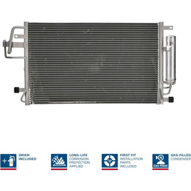 94801 Kondensator, Klimaanlage ** FIRST FIT **