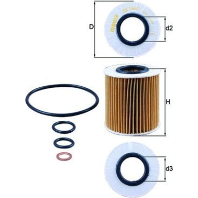 OX 166/1D Ölfilter