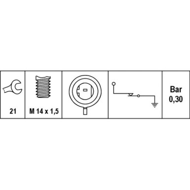 6ZL 003 259-601 Öldruckschalter