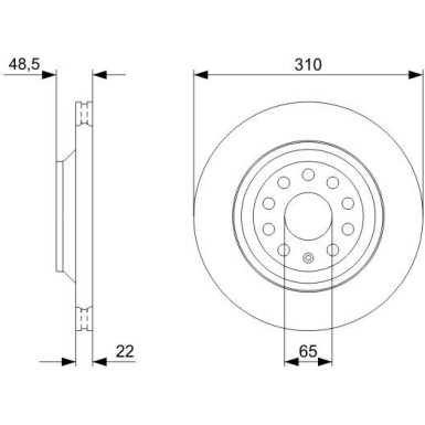 0 986 479 303 Bremsscheibe