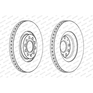 Ferodo | Bremsscheibe | DDF1705C-1