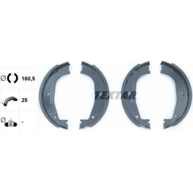 91045500 Bremsbackensatz, Feststellbremse