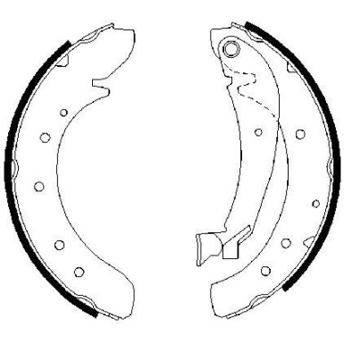 0 986 487 522 Bremsbackensatz 0 986 487 522 Bremsbackensatz