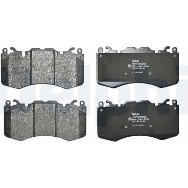 Delphi | Bremsbelagsatz, Scheibenbremse | LP2187