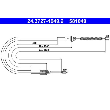 24.3727-1049.2 Seilzug, Feststellbremse
