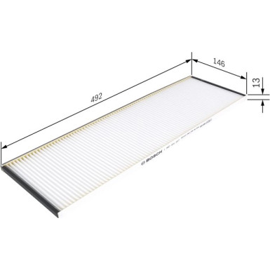 BOSCH 1 987 431 207 Innenraumfilter