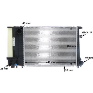 CR 495 000S Kühler, Motorkühlung BEHR