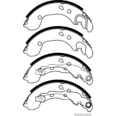 J3501055 Bremsbackensatz