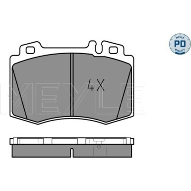 025 232 7117/PD Bremsbelagsatz, Scheibenbremse MEYLE-PD: Advanced performance and design.