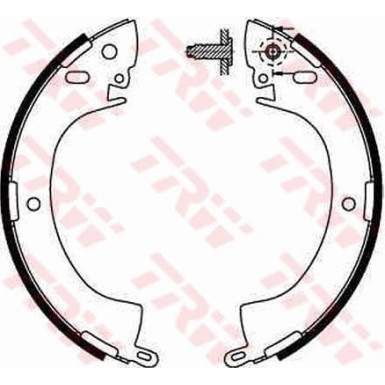 TRW | Bremsbackensatz | GS8185