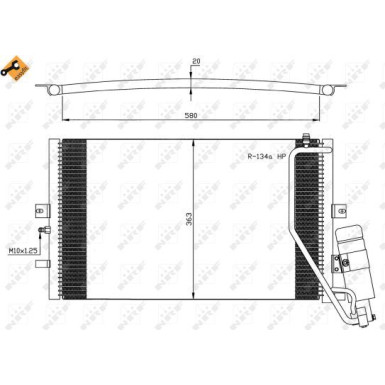 35558 Kondensator, Klimaanlage EASY FIT