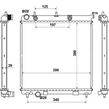 50467 Kühler, Motorkühlung EASY FIT