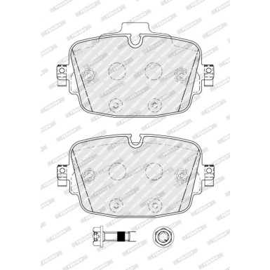 Ferodo Bremsbelagsatz, Scheibenbremse PREMIER ECO FRICTION FDB5387