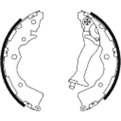 91068900 Bremsbackensatz 91068900 Bremsbackensatz