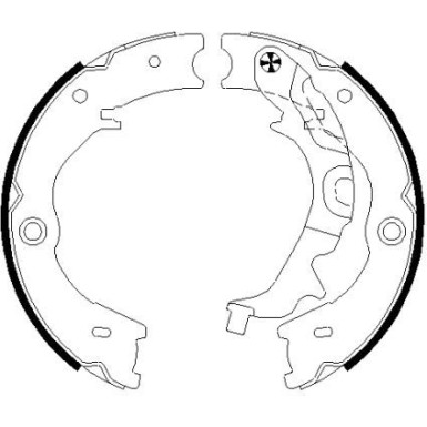 91072700 Bremsbackensatz, Feststellbremse