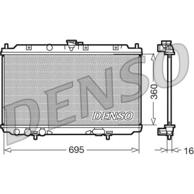 Denso | Kühler, Motorkühlung | DRM46012