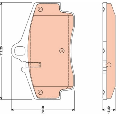 GDB1757 Bremsbelagsatz, Scheibenbremse