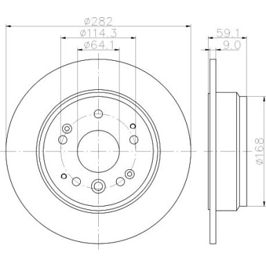 Hella | Bremsscheibe | 8DD 355 120-321