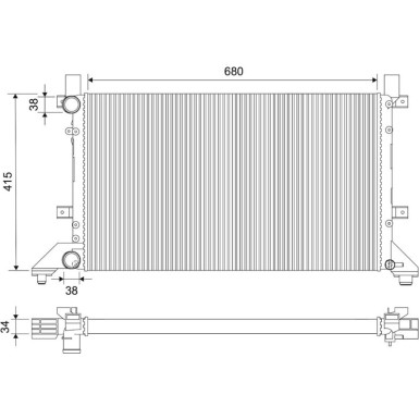 Valeo | Kühler, Motorkühlung | 731605
