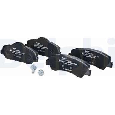 Delphi | Bremsbelagsatz, Scheibenbremse | LP2485