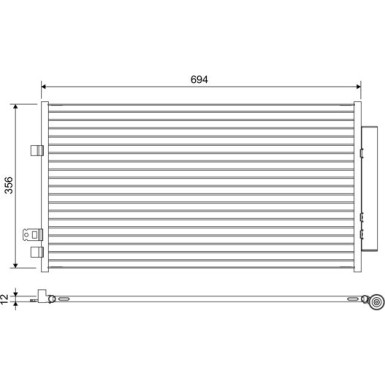 822638 Kondensator, Klimaanlage 822638 Kondensator, Klimaanlage
