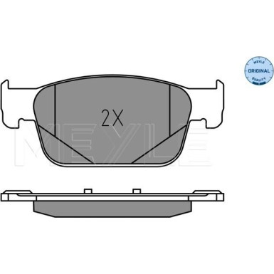 025 223 8317 Bremsbelagsatz, Scheibenbremse MEYLE-ORIGINAL: True to OE.