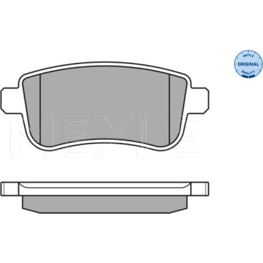 025 248 2015 Bremsbelagsatz, Scheibenbremse MEYLE-ORIGINAL: True to OE.