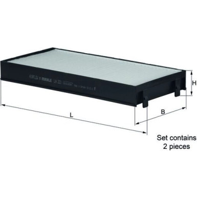 LA 221/S Filter, Innenraumluft