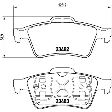 Brembo Bremsbelagsatz, Scheibenbremse PRIME LINE P 59 044