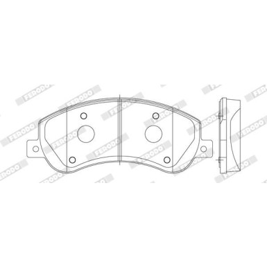 Ferodo | Bremsbelagsatz, Scheibenbremse | FVR1928
