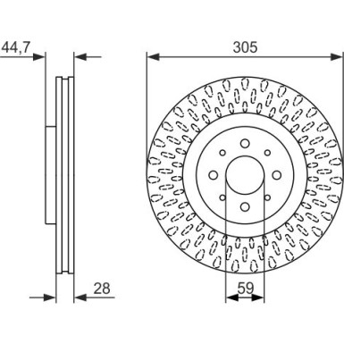 0 986 479 570 Bremsscheibe