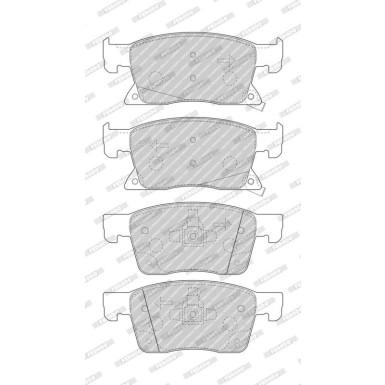 Ferodo Bremsbelagsatz, Scheibenbremse PREMIER ECO FRICTION FDB4934