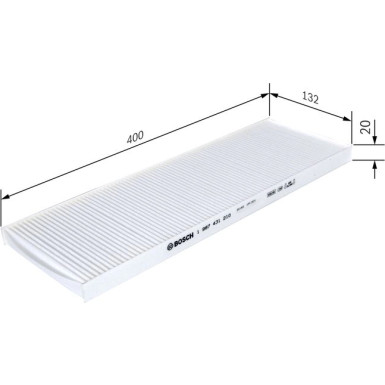 BOSCH 1 987 431 210 Innenraumfilter